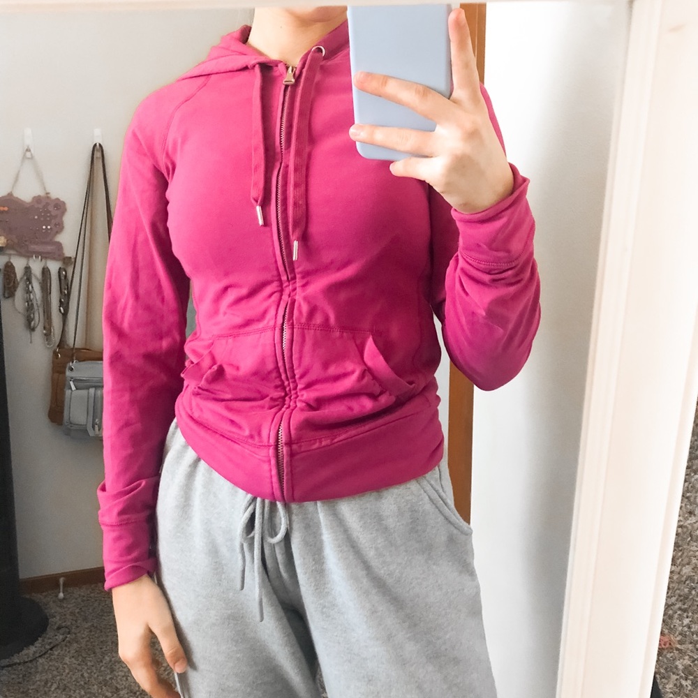 EXPRESS raspberry pink zip up